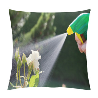 Personality  Pest Control. Roses In The Garden Pillow Covers