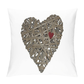 Personality  Heart Made Of Wicker, Labyrinth Heart, Holiday VALENTINES DAY Pillow Covers