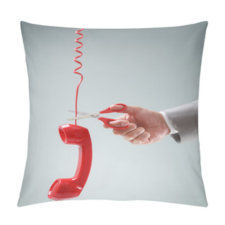 Personality  Scissors Cutting Telephone Connection Pillow Covers