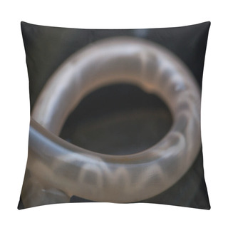 Personality   Macro Photo Of Toxocara Canis Roundworm From A Dog  Pillow Covers