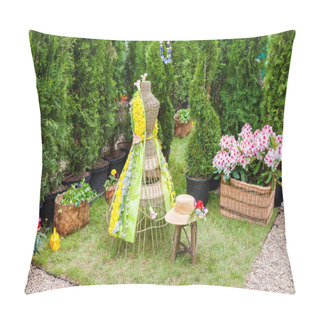 Personality  Minsk, Belarus, 23-May-2015: Fragment Of Garden Composition. Pillow Covers