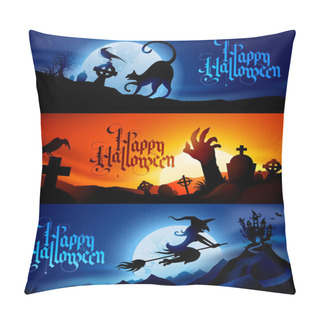 Personality  Halloween Banners Pillow Covers