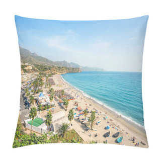 Personality  Nerja Beach. Malaga Province Pillow Covers