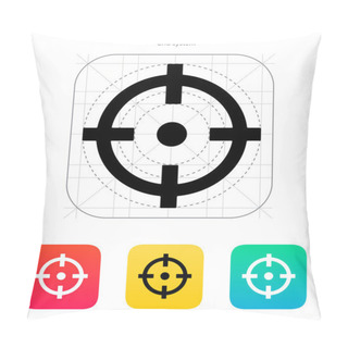 Personality  Crosshair Icon. Pillow Covers