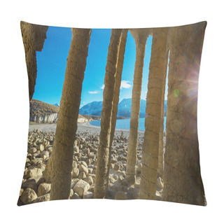 Personality  Unusual Natural Landscapes- The Crowley Lake Columns In California, USA. Pillow Covers