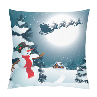 Personality  Snowman Pillow Covers