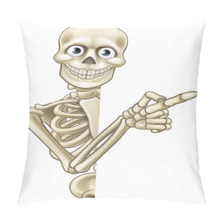 Personality  Cartoon Pointing Skeleton Pillow Covers