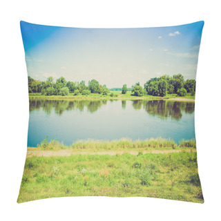 Personality  Retro Look River Elbe Pillow Covers