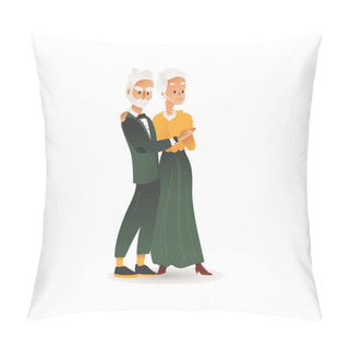 Personality  Vector Old Aged Glamour Couple Retro Party Dress Pillow Covers