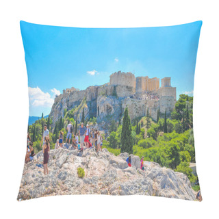 Personality  Areopagus In Athens, Greece Pillow Covers