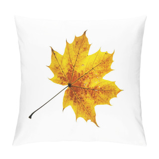 Personality  Beautiful Yellow-orange Autumn Maple Leaf Pillow Covers