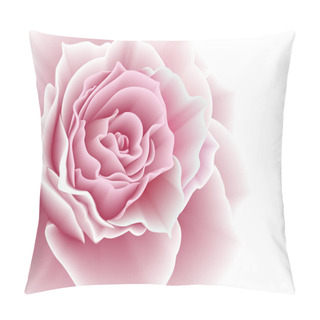 Personality  Pink Rose. Vector Illustration. Pillow Covers