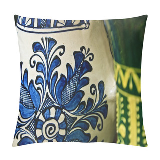 Personality  Romanian Traditional Ceramics 4 Pillow Covers