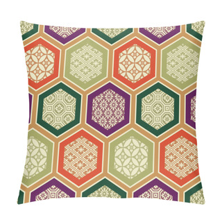 Personality  Seamless Traditional Japanese Pattern Pillow Covers