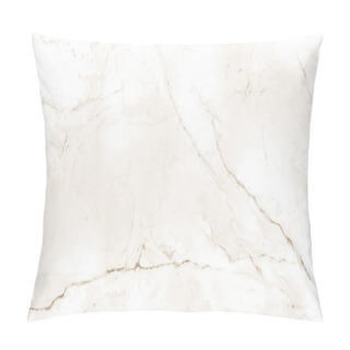Personality  Off White And Cream Color Stone Texture Polished Finish Marble Design With Natural Veins Pillow Covers