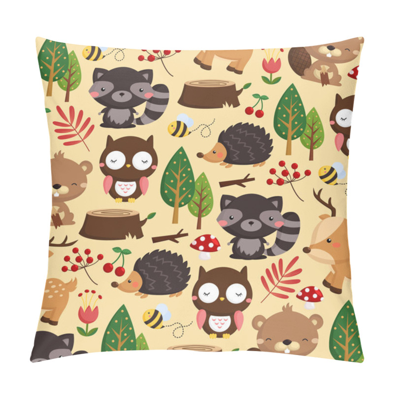 Personality  Woodland Light Background pillow covers
