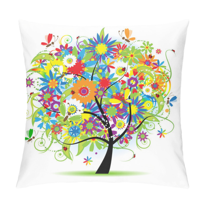 Personality  Floral Tree Beautiful Pillow Covers