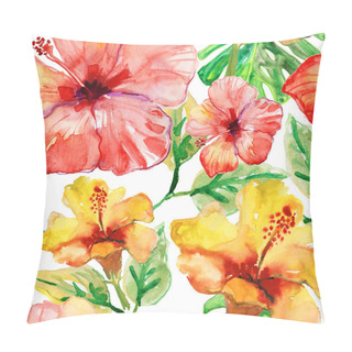 Personality  Hibiscus Flowers Pillow Covers