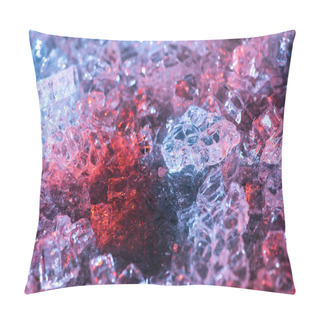 Personality  Colorful Abstract Blue, Red And Purple Glass Textured Background Pillow Covers