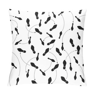 Personality  Seamless Dance Steps - Illustration. Pillow Covers