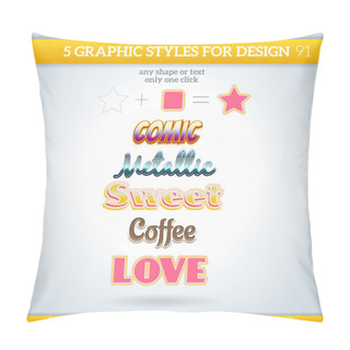 Personality  Set Of Graphic Styles Pillow Covers