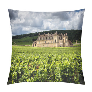 Personality  Chateau With Vineyards, Burgundy, France Pillow Covers