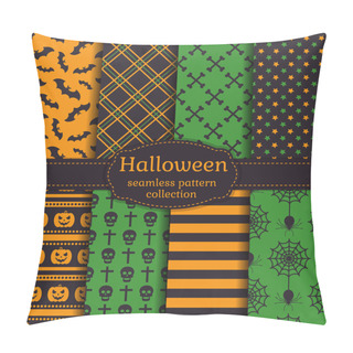 Personality  Halloween Seamless Patterns. Pillow Covers