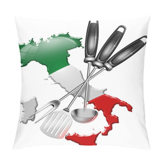Personality  International Cuisine Made In Italy Pillow Covers