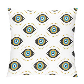 Personality  Evil Eyes Seamless Pattern. Contemporary Modern, Trendy Vector Illustrations, Home Decor Idea Pillow Covers