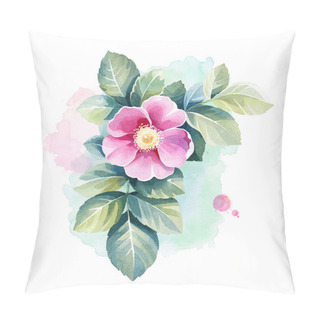 Personality  Watercolor Wild Rose Flower Pillow Covers