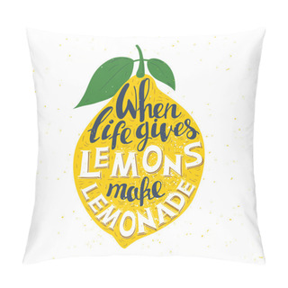 Personality  Hand Drawn Typography Poster. Lemon With Inscription 