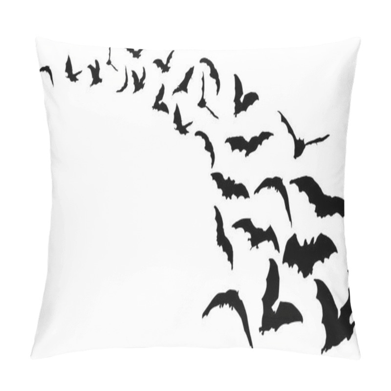 Personality  Flying bats in the sky pillow covers