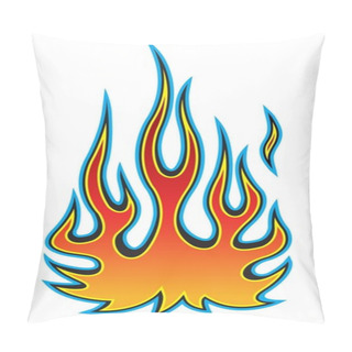 Personality  Classic Tribal Hotrod Muscle Car Flame Kit. Vector Illustration. Pillow Covers