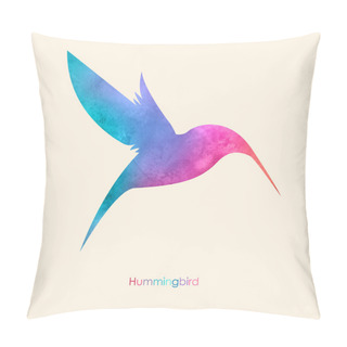 Personality  Watercolor Colorful  Bird. Watercolor Painting Pillow Covers