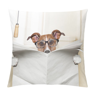 Personality  Dog Toilet Pillow Covers