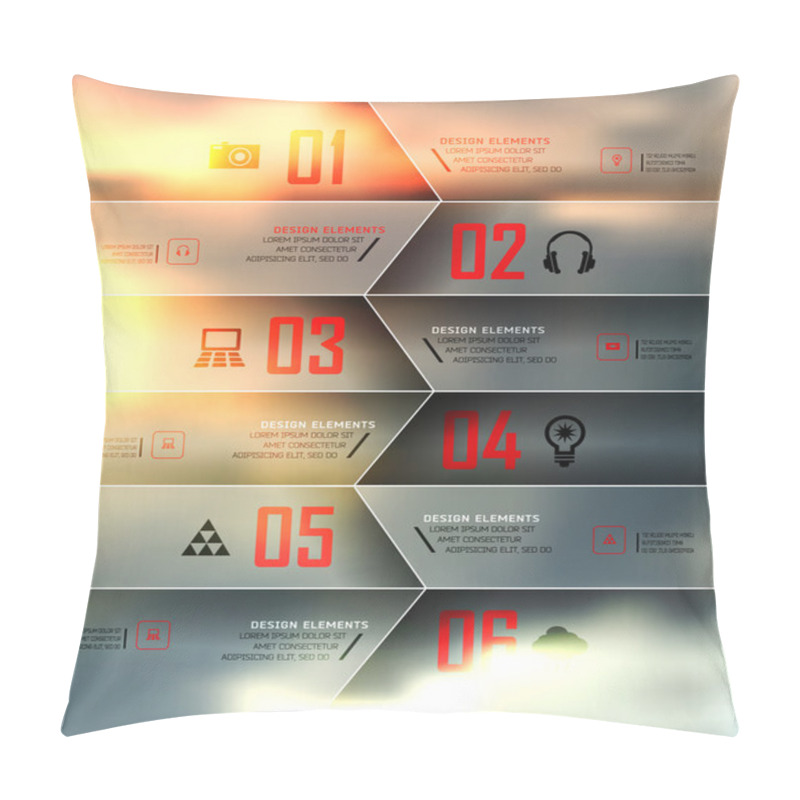 Personality  Blur business step pillow covers