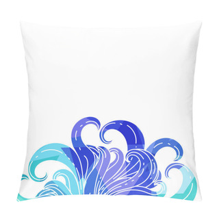 Personality  Wave Frame/Border Pillow Covers