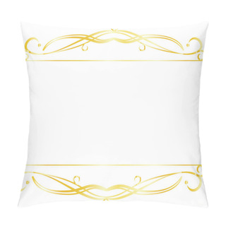 Personality  Gold Top And Bottom Antique Pattern Frame  Pillow Covers