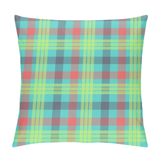 Personality  Tartan Multicolor Seamless Vector Pattern Pillow Covers