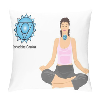 Personality  Vishuddha (Throat Chakra) Pillow Covers