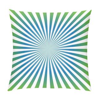 Personality  Green Blue Striped Design Pillow Covers