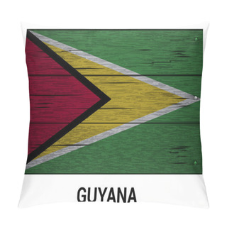 Personality  Guyana Wooden Flag Pillow Covers