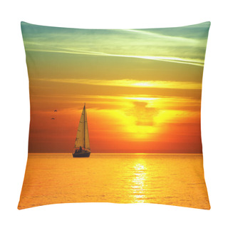 Personality  Beautiful Sea Sunset Pillow Covers