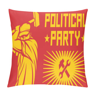 Personality  Political Party Poster Pillow Covers