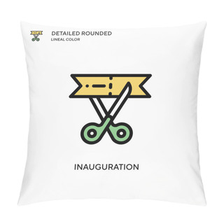 Personality  Inauguration Vector Icon. Modern Vector Illustration Concepts. Easy To Edit And Customize. Pillow Covers