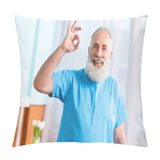 Personality  Senior Man In Hospital Pillow Covers