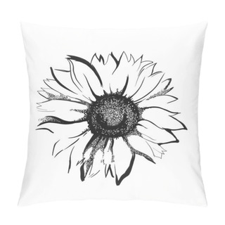Personality  Sunflower Sketch Pillow Covers