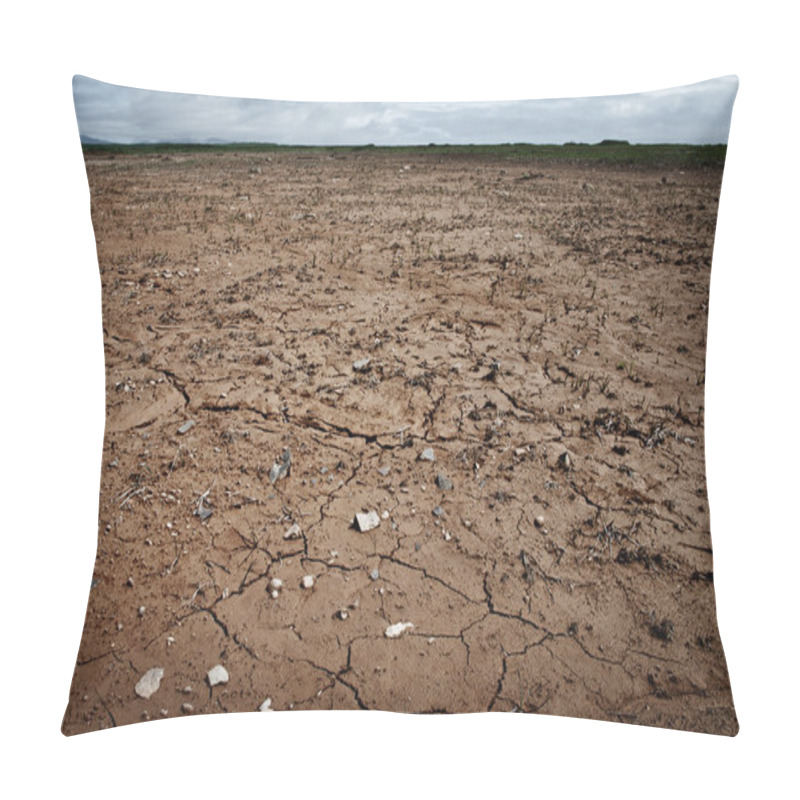 Personality  Dry and cracked ground pillow covers