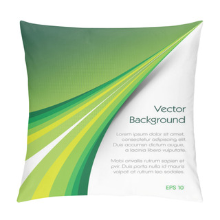 Personality  Green Background Brochure Pillow Covers