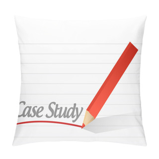 Personality  Case Study Written On A White Paper Pillow Covers